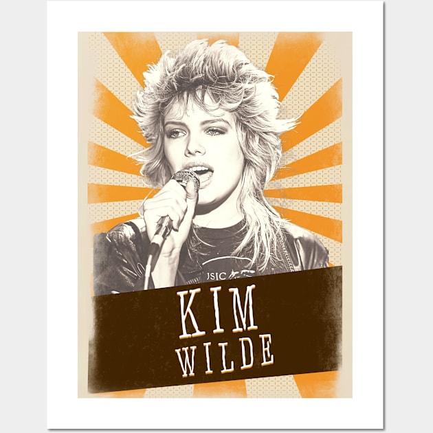 Vintage Aesthetic Kim Wilde Wall Art by SkulRose